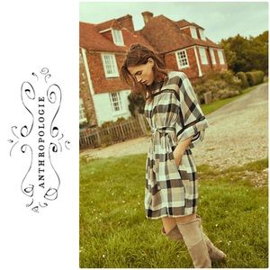 BNWT Anthropologie Tie-Waist Kimono Tunic Dress